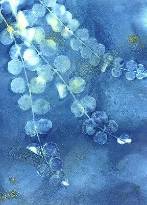 Jane Linders Wet Cyanotype Art Wheat Botanical